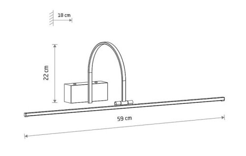 11956 Настінний світильник Nowodvorski ARTLINE LED WH M CN