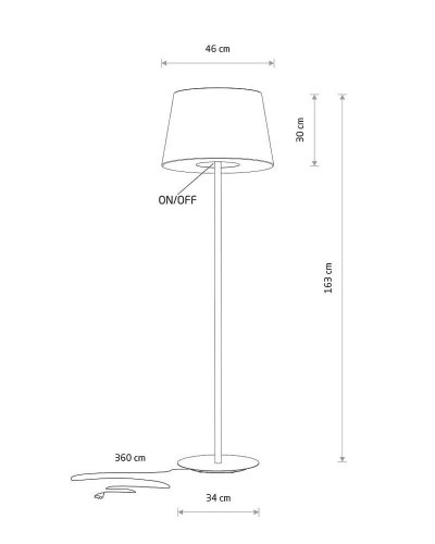 11683 Торшер Nowodvorski TUTOIA FL PL