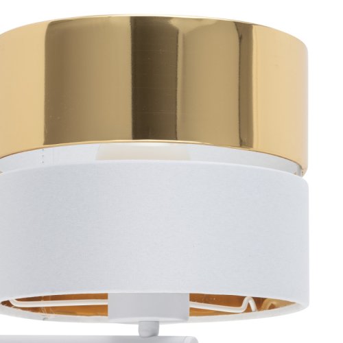 Бра з абажуром TK Lighting Hilton White/Gold 5361