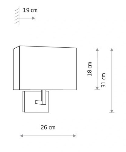 11787 Бра Nowodvorski HOTEL MOOD GRAY I kinkiet A PL
