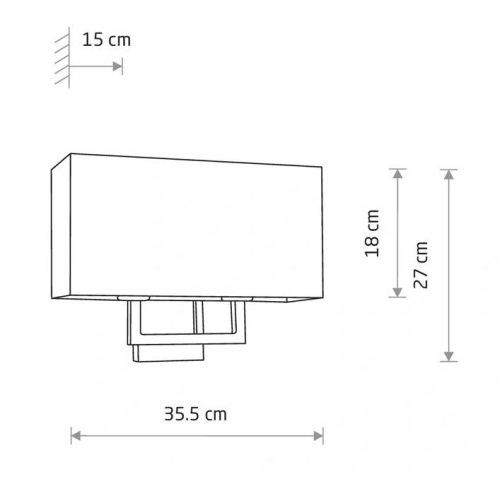 11792 Бра Nowodvorski HOTEL MOOD GRAY II kinkiet PL