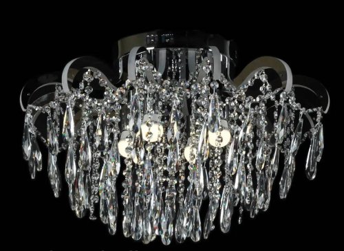 Люстра хрустальная потолочная Sirius ST 5261/4+12Н CR LED с пультом