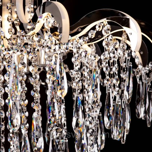 Люстра хрустальная потолочная Sirius ST 5261/4+12Н CR LED с пультом