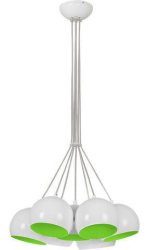 Люстра подвес Nowodvorski Ball white-Green fluo 6474