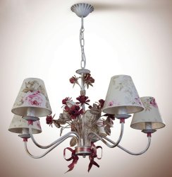 Люстра класична з абажурами 5046/6