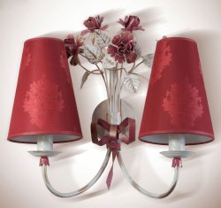 Світильник настінний (бра) з абажурами 2046/5 