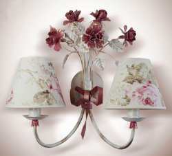 Світильник настінний (бра) з абажурами 2046/6 