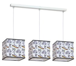 Люстра подвес с абажурами LUMINEX Kid 8807