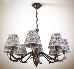 Люстра классическая с абажурами 60611/1