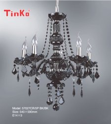 Люстра классическая TINKO 57027CR/5P BK/BK