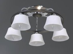 Люстра потолочная TINKO 69811CR+BK/5C