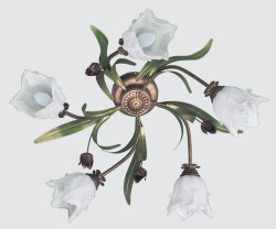 Люстра флористика стельова SL H 257 P