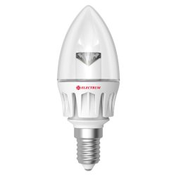Світлодіодна лід лампа(LED) ELECTRUM З37 5W GL LC-6 E14 3000 Rf 