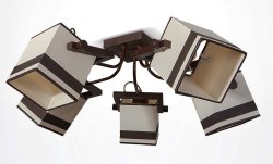 Люстра стельова з абажурами 33891/1