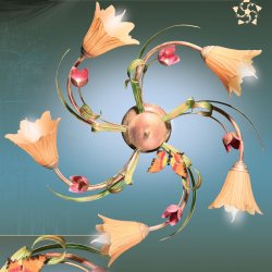 Люстра потолочная флористика 574