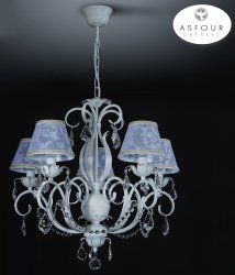 Люстра с абажурами хрустальная 50331/2