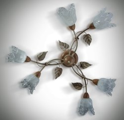 Люстра потолочная флористика 643/1