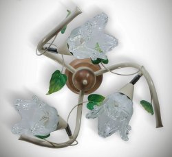 Люстра флористика припотолочная 3301/1