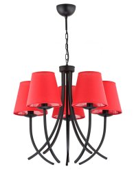 Люстра с абажурами ALFA Mora Red 22975