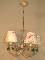 Люстра флористика з абажурами 55731/1 
