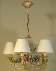 Люстра флористика з абажурами 55731/4 