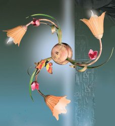 Люстра припотолочная флористика 374