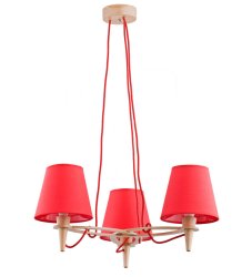 Люстра с абажурами ALFA Lucja Red 22273