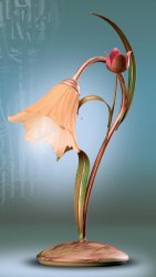 Настольная лампа флористика 074