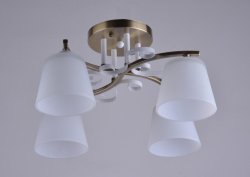 Люстра потолочная Sirius 3286/4 AB+WT