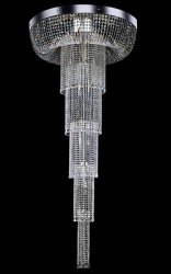 Люстра хрустальная Art Glass Rosamunde dia.1000x2200 nickel