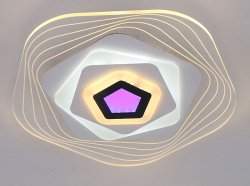 Люстра светодиодная Sirius 84882 WT+BK 92 Вт LED с пультом+диммер