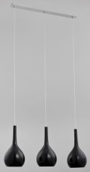 Люстра подвес ALFA Vetro Black 20643