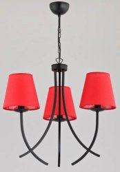 Люстра с абажурами ALFA Mora Red 22973