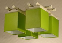 Люстра стельова з абажурами 70941/7