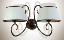 Светильник настенный (бра) с абажурами 20502