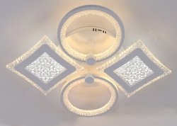 Люстра светодиодная Sirius V16593/2+2В WT 160 Вт LED с пультом+диммер