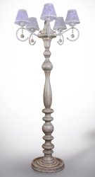 Торшер из натурального дерева 0386/1