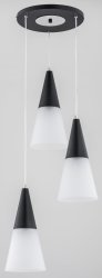Люстра подвес ALFA Cono Black Ring 62007
