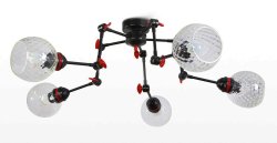 Люстра потолочная лофт N&B Light Альфа 19503