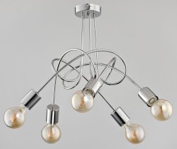 Люстра потолочная лофт ALFA Tango Chrome 24465