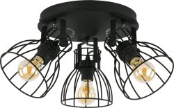 Люстра потолочная лофт TK Lighting Alano Black 2123