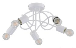 Люстра потолочная лофт ALFA Tico White 24085