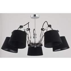 Люстра современная с абажурами ALFA Anakin Chrom 23325