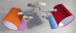 Люстра стельова з абажурами 40202/8