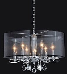 Люстра с абажуром Sirius SP212L/9CH