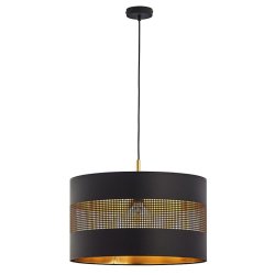 Люстра подвес с абажуром TK Lighting Tago Black 3211