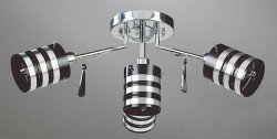 Люстра припотолочная TINKO 27075CR/3+1H BK/BK
