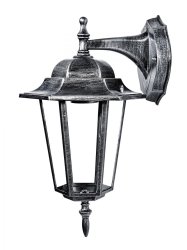 Вуличний ліхтар DELUX Palace A002 60W E27 чорний-срібло