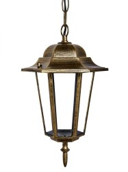 Уличный фонарь DELUX Palace A005 60W E27 черный-золото