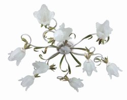 Люстра припотолочная флористика 945/4